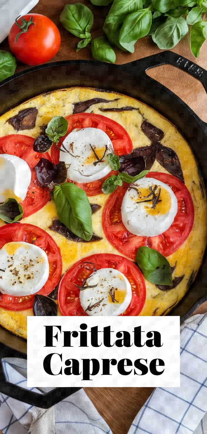 Caprese Frittata: Fresh Italian Flavors for Breakfast & Beyond